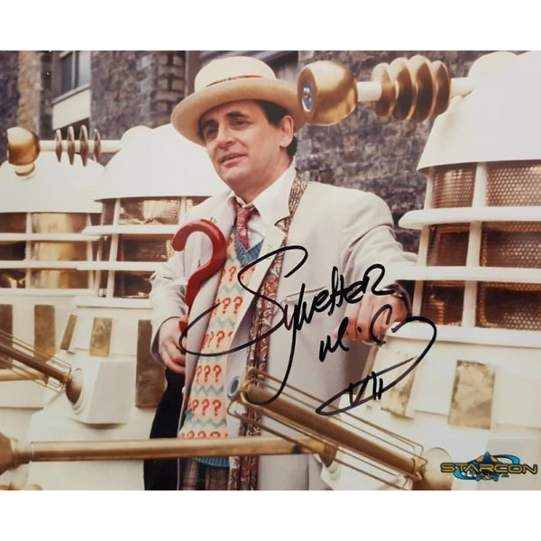 Autografo Sylvester McCoy Doctor Who 2 Foto 20x25