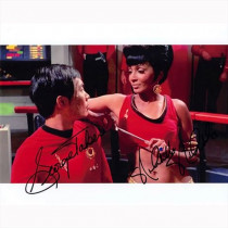 Autografo George Takei & Nichelle Nichols 2- Star Trek Foto 20x25