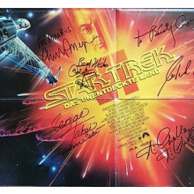 Star Trek VI: Shatner & Nichols & Takei & Koenig & Meyer handsigned A1 movie poster in-person