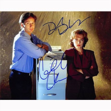 Autografo David Duchovny & Gillian Anderson - The X-FilesFoto 20x25