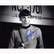 Autografo  Leonard Nimoy - Star Trek 8 Foto 20x25