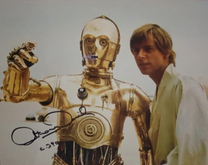 Autografo Star Wars Anthony Daniels 4 -Foto 20x25