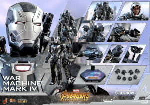 Hot Toys Avengers I.W. War Machine Mark IV 1/6 Action Figure  MMS499 D26