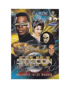 Libro STICCON XXV autografato da LeVar Burton, Chase Masterson, J.G. Hertzler e Richard Arnold