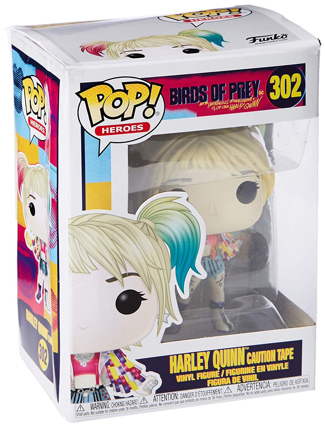 Funko Pop! Heroes Bird of Prey: Harley Quinn #302 (Caution Tape)