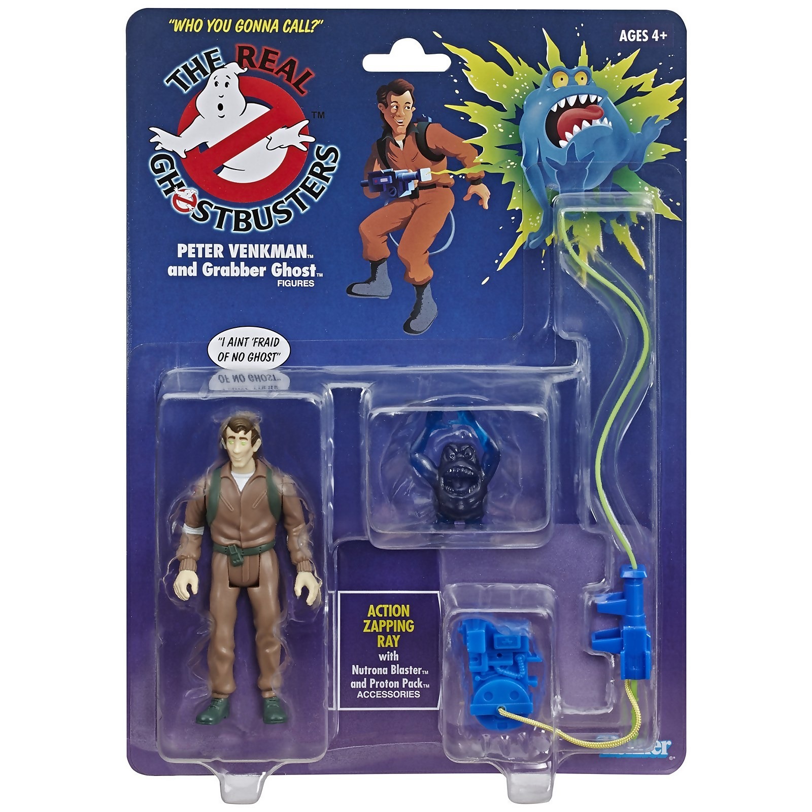 Action Figure Ghost Retro Ghostbusters Kenner Classics Peter Venkman e Grabber - Hasbro