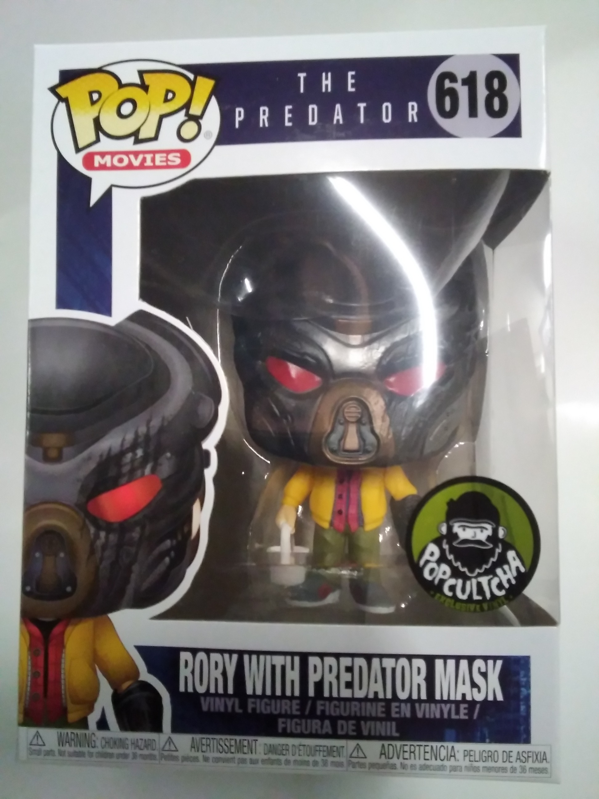 Funko Pop! THE PREDATOR: RORY WITH PREDATOR MASK #618 Popcultcha Exclusive