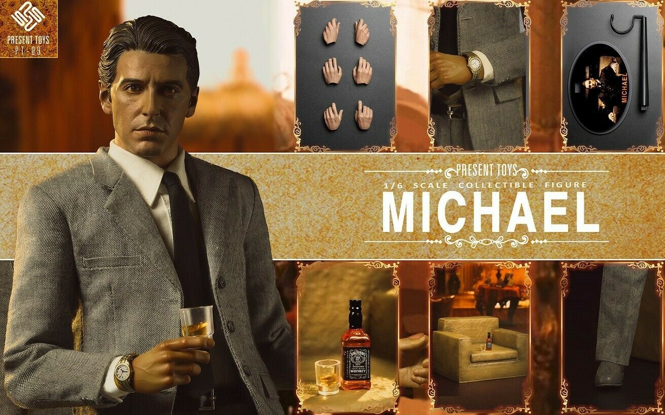 PRESENT TOYS 1/6 The second Mob Michael Corleone Al Pacino 12'' Male Figure Toy