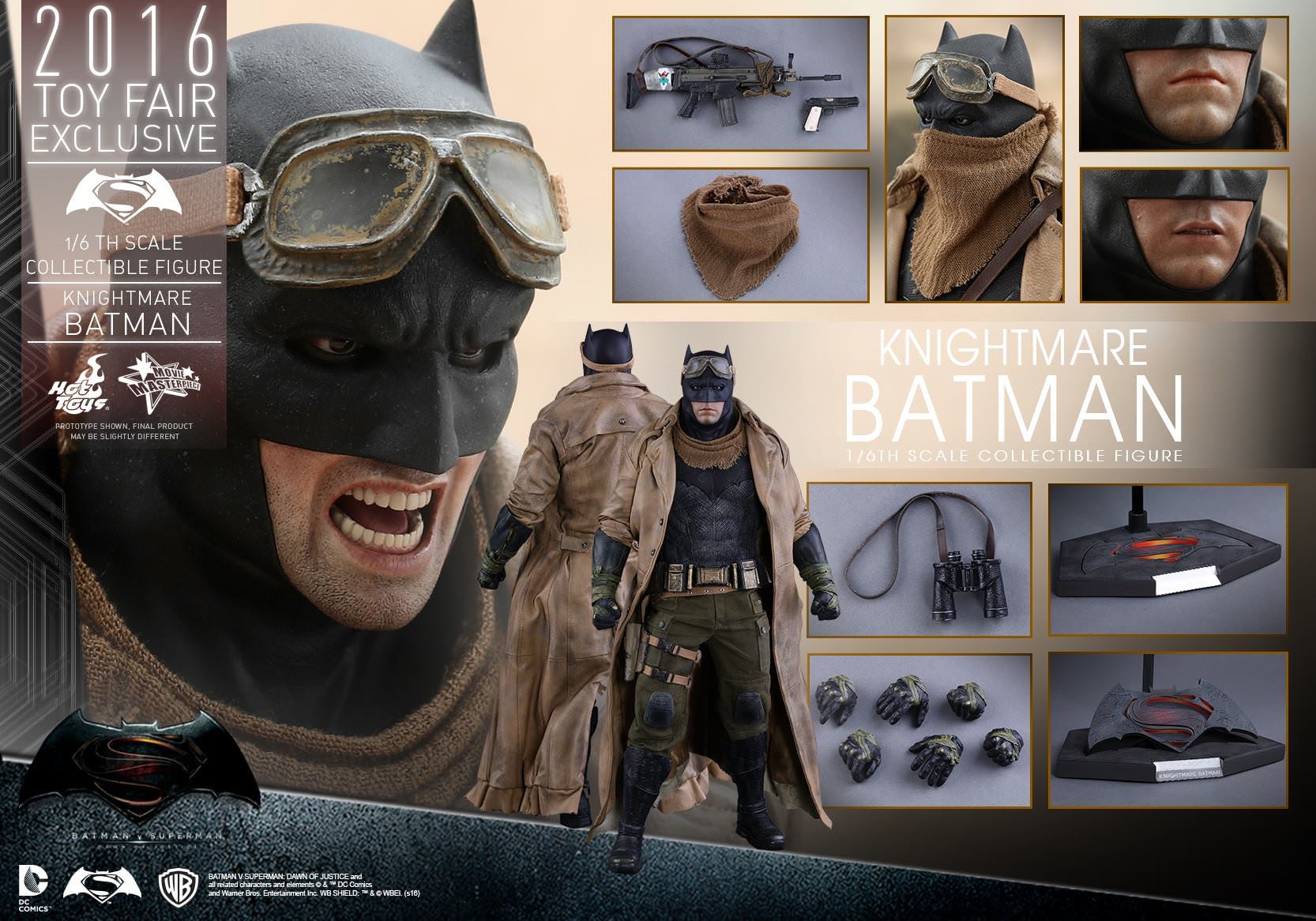 Hot Toys MMS 372 Batman VS Superman : DOJ – Knightmare Batman