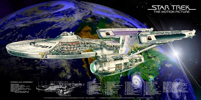 Poster Enterprise NCC 1701 Cutaway Refit 