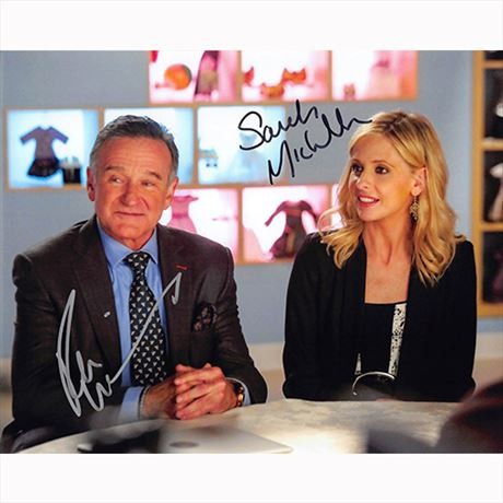 Autografo  - Robin Williams & Sarah Michelle Gellar Foto 20x25