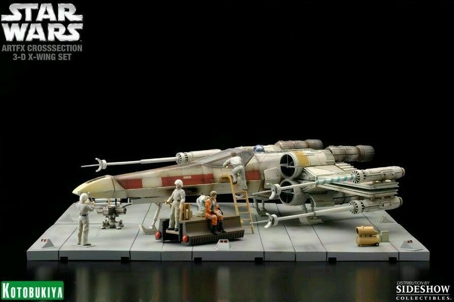 Kotobukiya Star Wars Artfx Crosssection 3D X-Wing Set - Brand New! NRFB