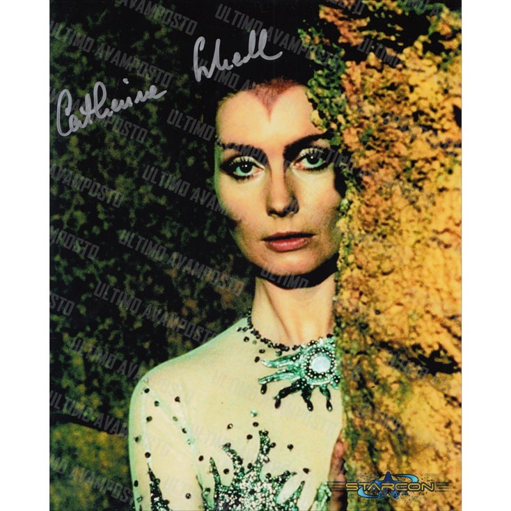 Autografo  Catherine Schell Space 1999 - 9 Foto  20x25