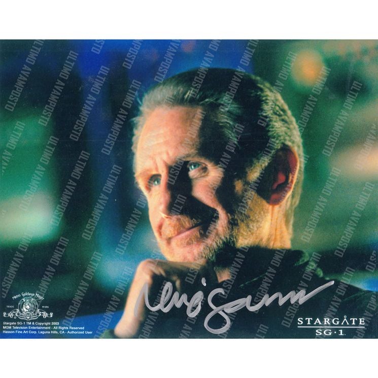 Autografo René Auberjonois Stargate SG-1  Foto 20x25 