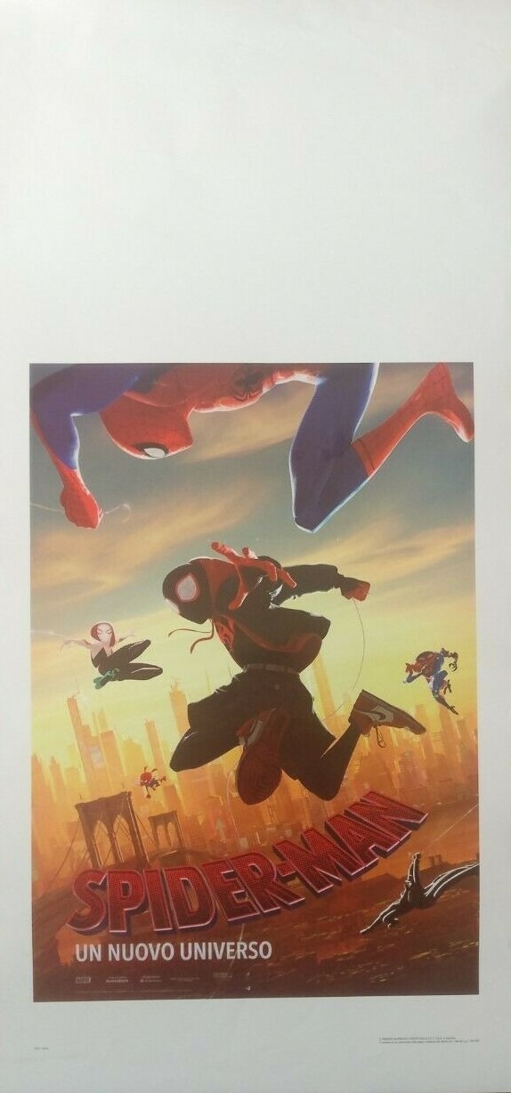 Locandina Spiderman un nuovo universo 33x70