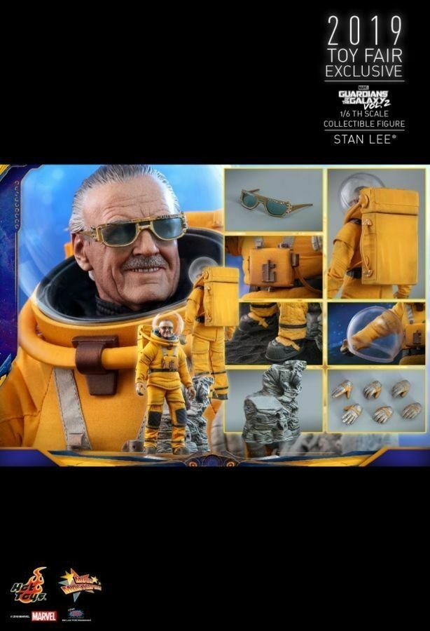 HOT TOYS MMS 545 GUARDIANI DELLA GALASSIA 2 - STAN LEE Exclusclusive..