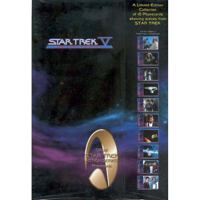 Star Trek V The Final Frontier Official Star Trek Action Series Phonecards – Movie Set 6