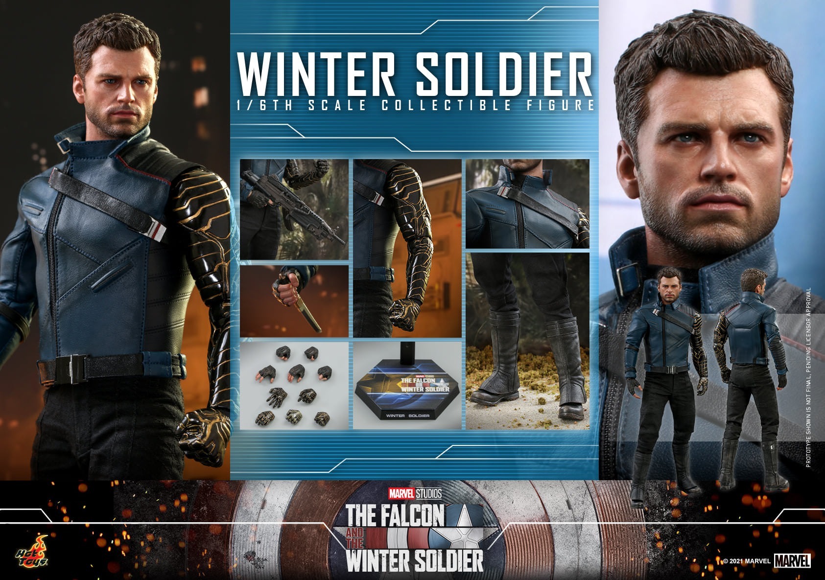 PREORDINE HOT TOYS TMS 39 IL FALCO E IL SOLDATO D'INVERNO 