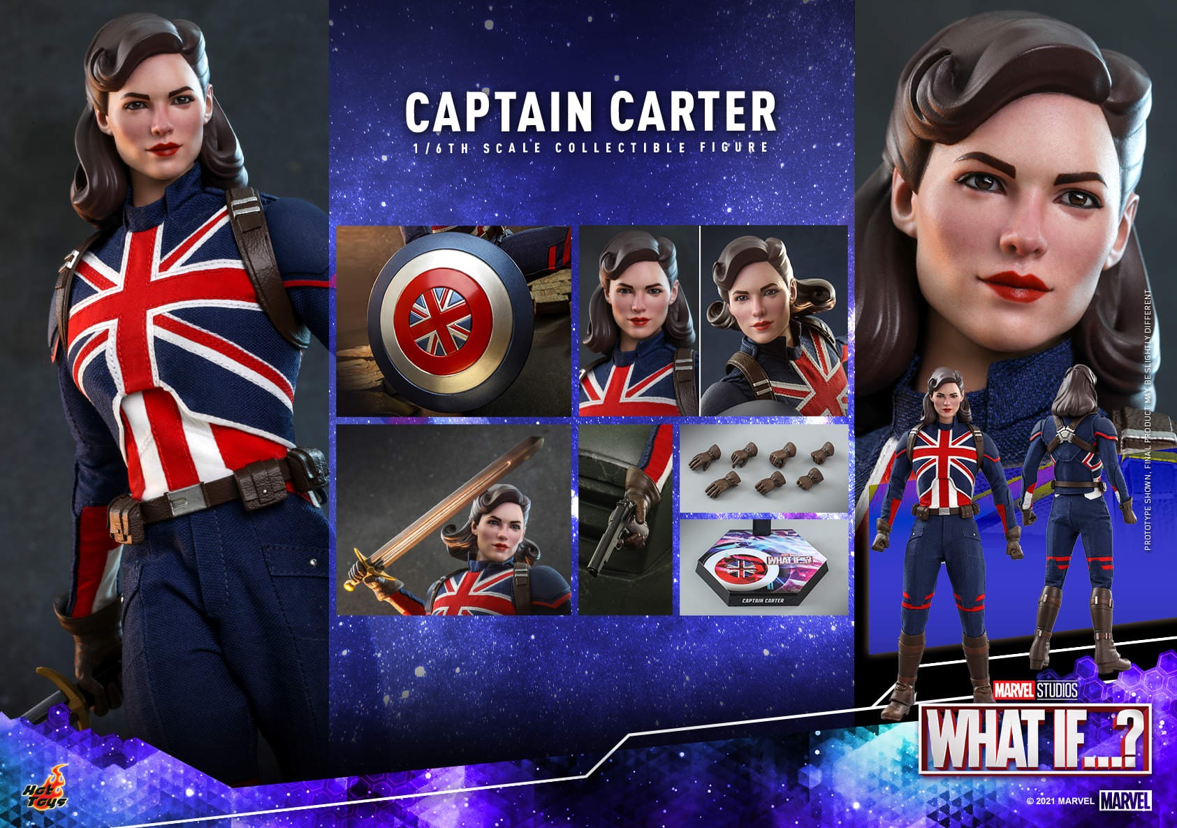 TMS059 CAPTAIN CARTER MARVELs WHAT IF Hot Toys 1/6 IN STOCK