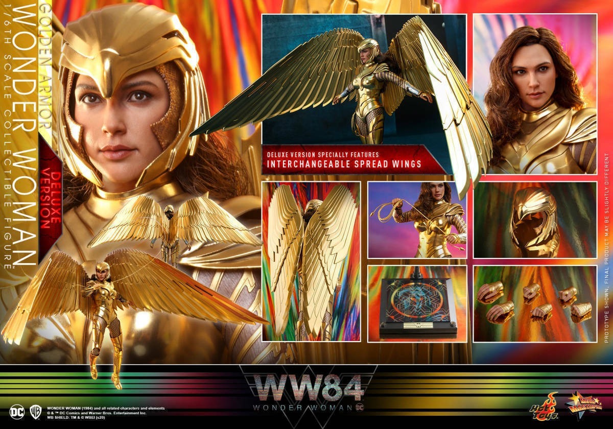 HOT TOYS MMS578 WONDER WOMAN 1984 GOLDEN ARMOR DX DELUXE VERSION 1/6 IN STOCK